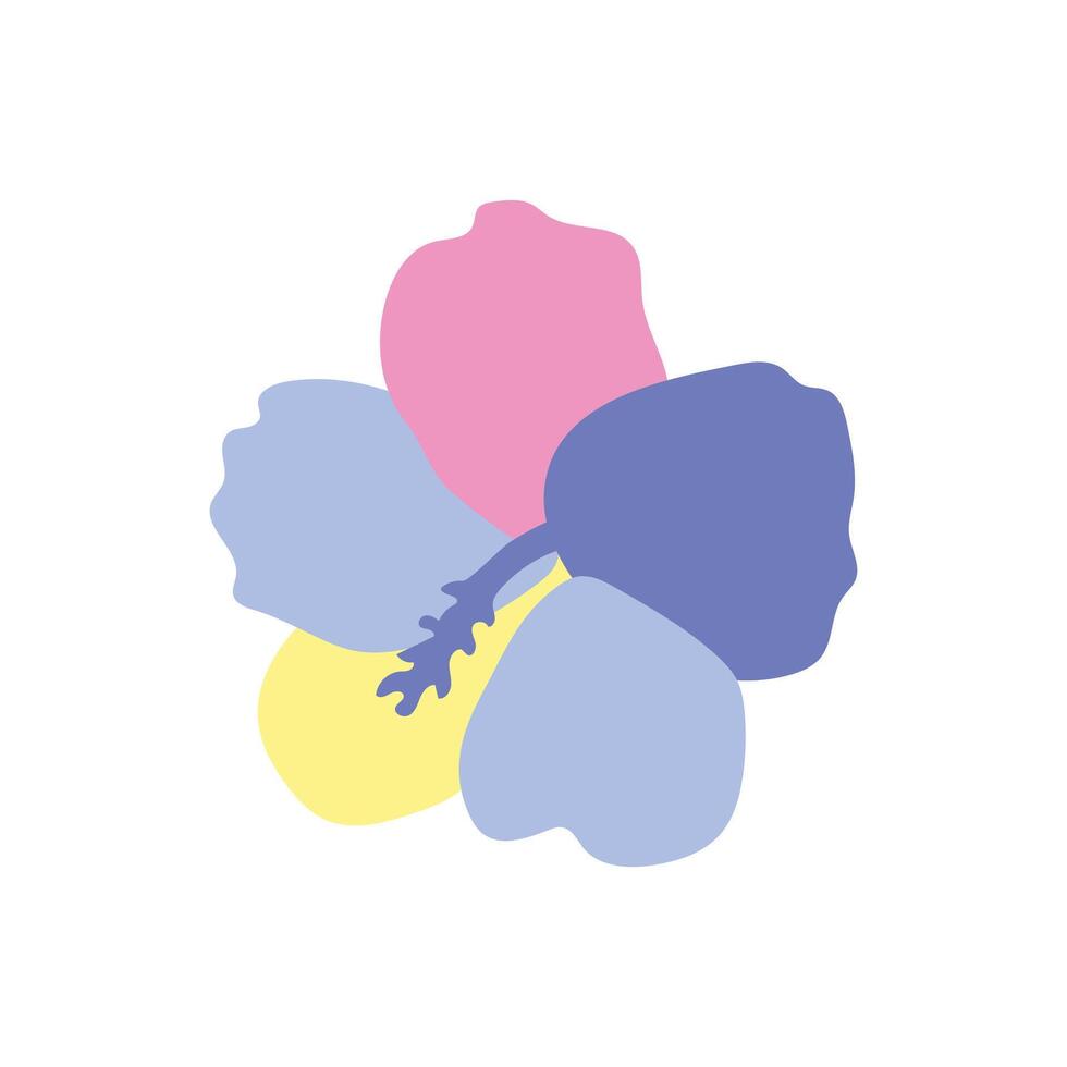 Logo or icon hawai flower with blank background vector