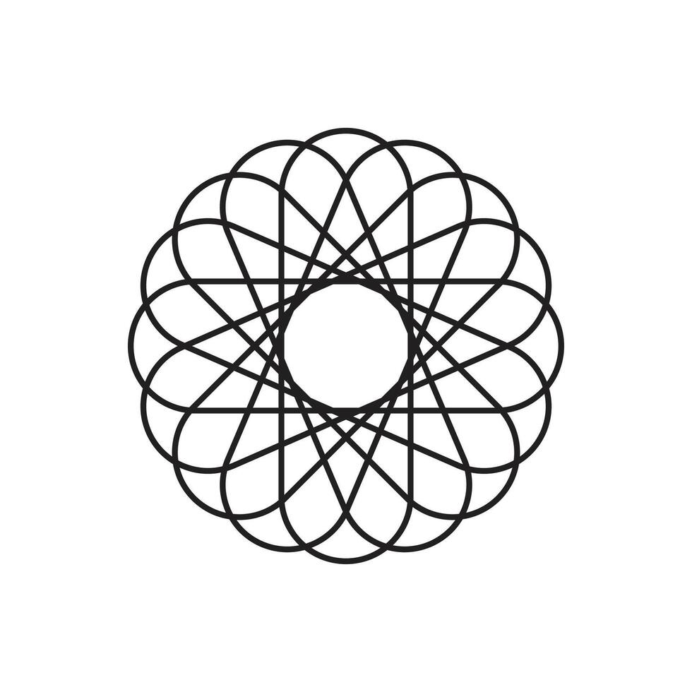 logo or Icon ball line stroke unique design with blank background vector