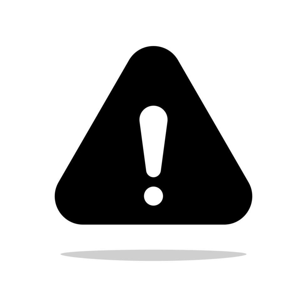 Exclamation marks. Danger symbol. Flat Illustration. vector