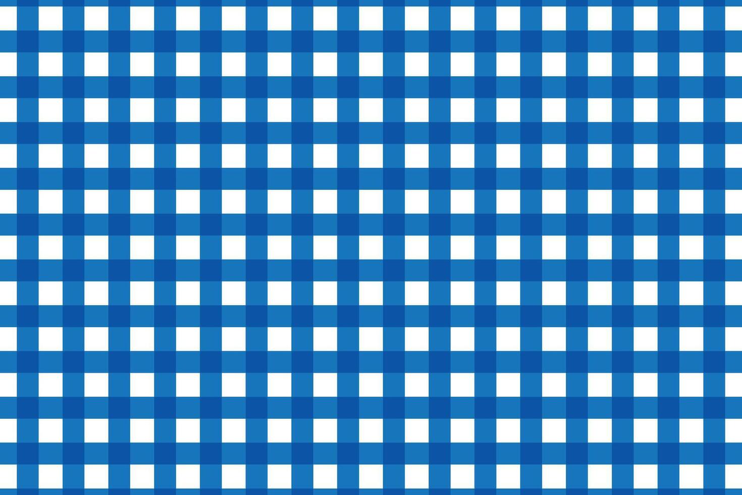 Classic Blue and White Gingham Checkered Pattern with Evenly Spaced Squares Creating a Timeless and Stylish Textile-Inspired Design vector