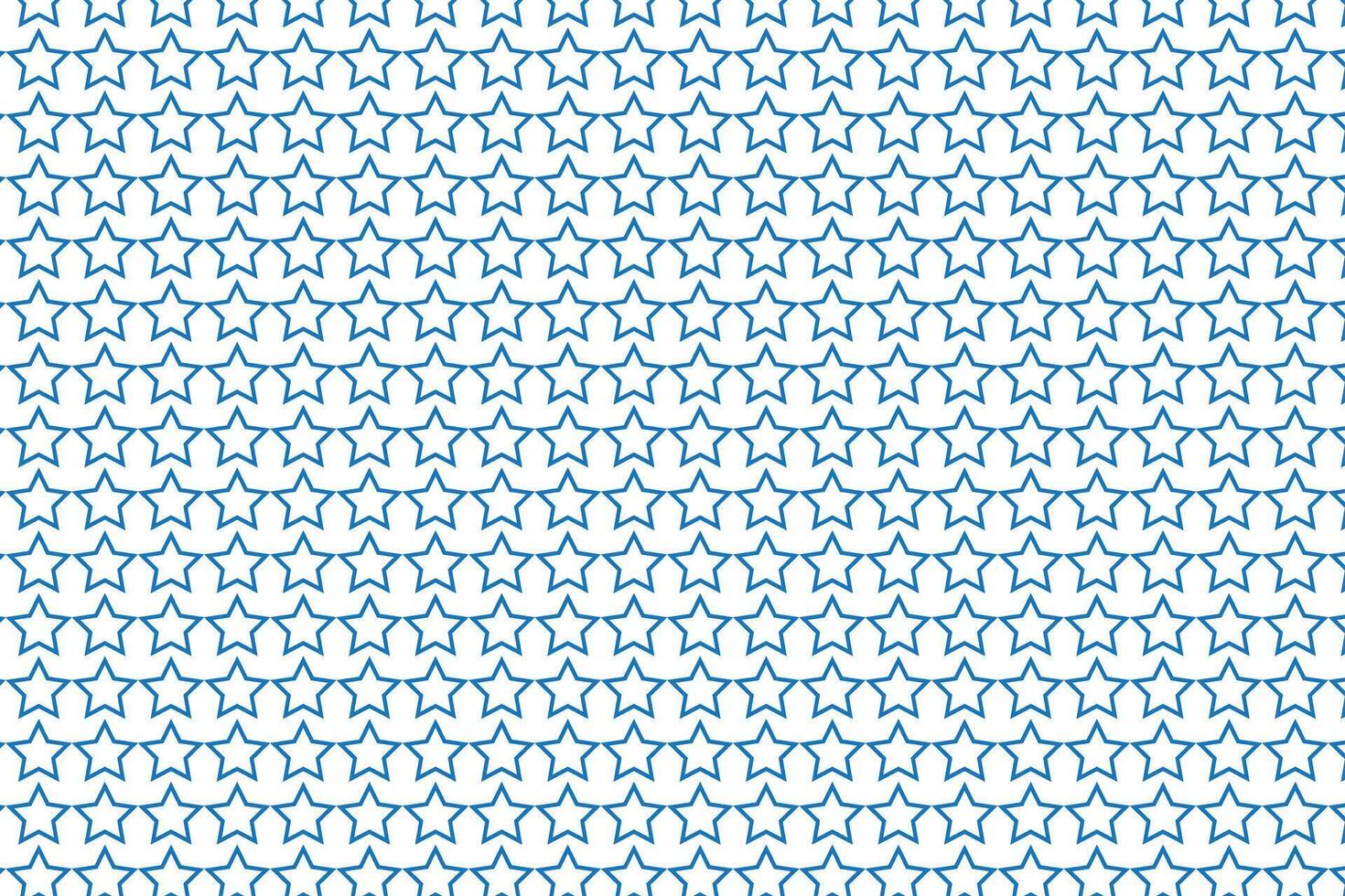 Blue Outlined Stars in a Geometric Repetitive Design for Backgrounds and textiles vector