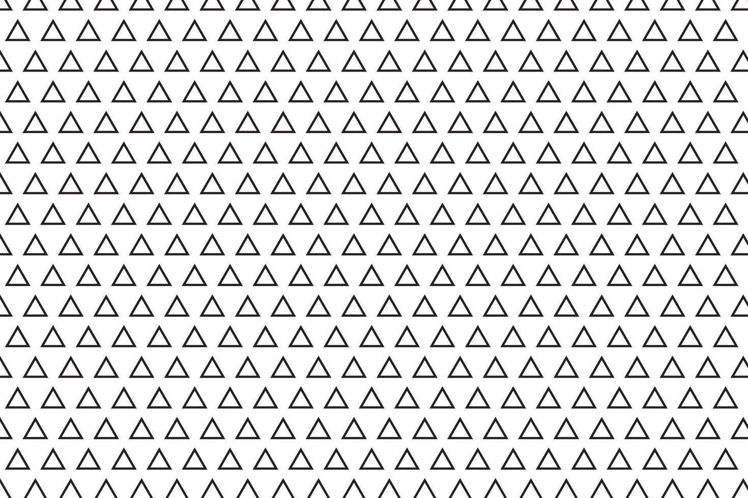 Black and White Geometric Triangle Pattern with Repetitive Minimalist Design vector