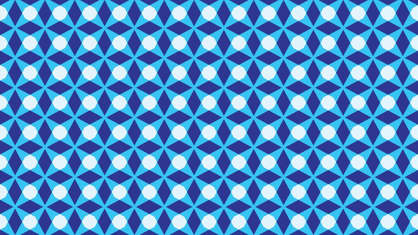 Geometric pattern of octagon and rhombuses shapes repeated object banner design. vector