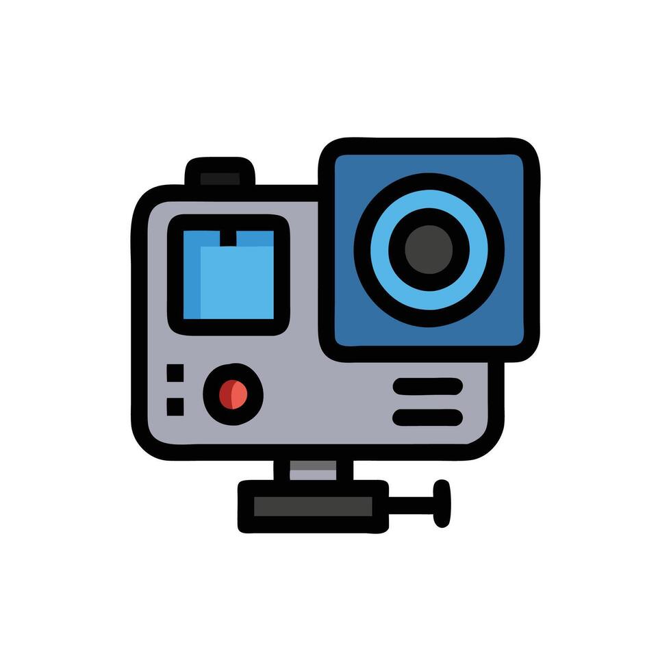 Dynamic Action Camera Design vector