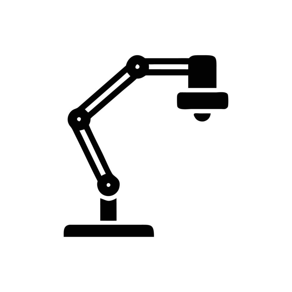 Adjustable Monitor Arm Icon Design vector