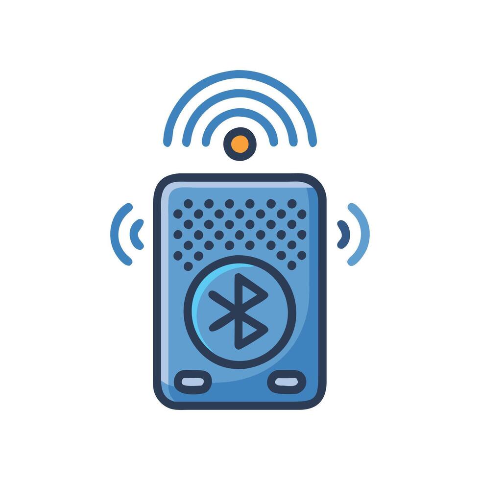 Bluetooth Speaker Icon for Entertainment vector