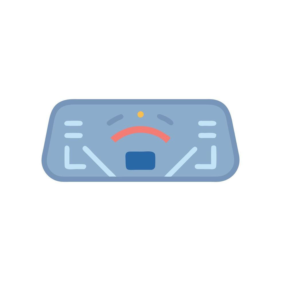 Car HUD Display Icon for Navigation vector