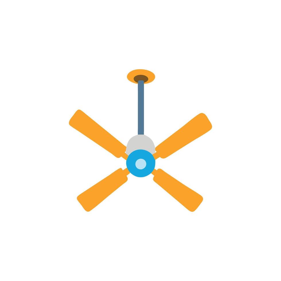 Ceiling Fan Icon for Home Comfort vector