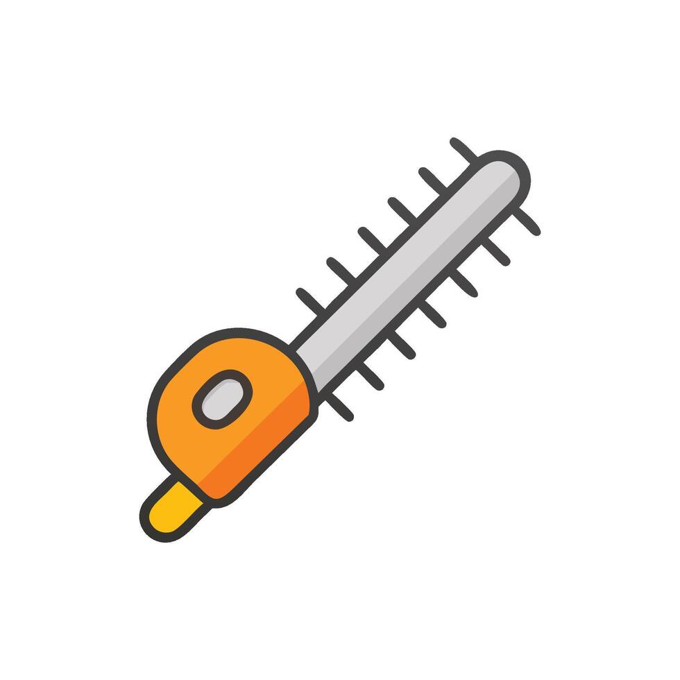 Cordless Hedge Trimmer Icon for Gardening vector