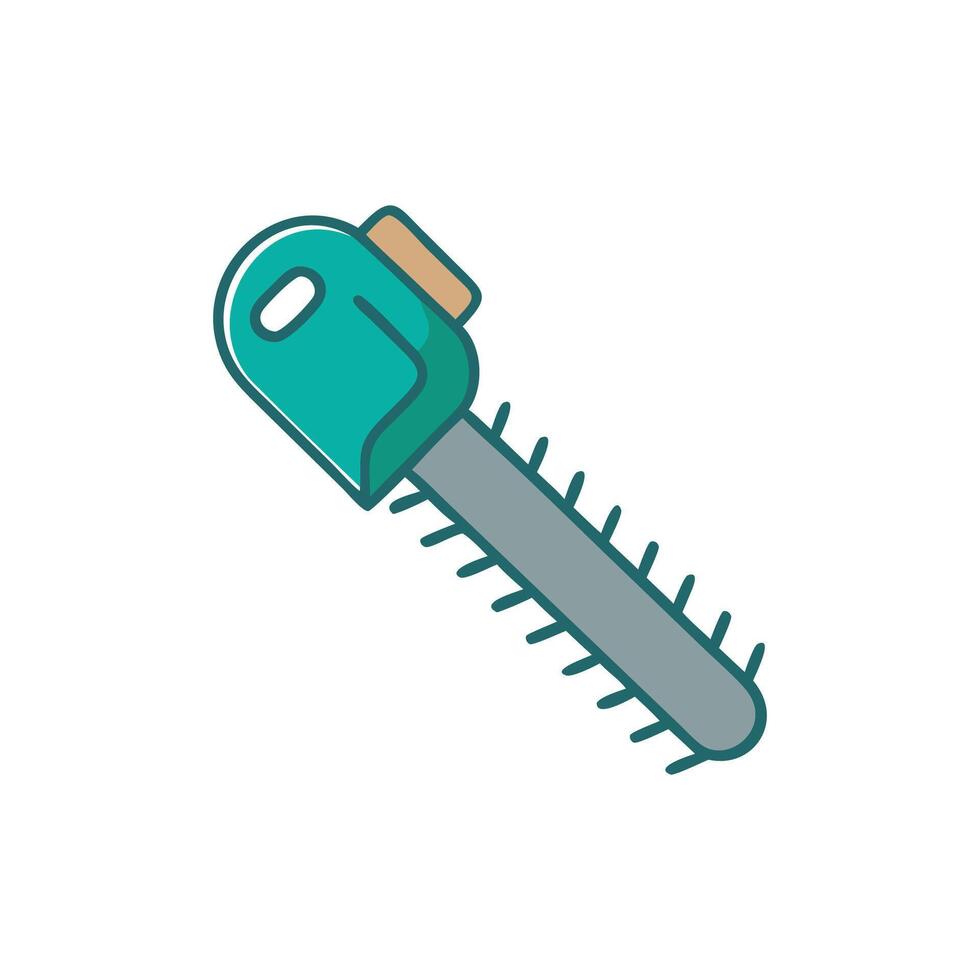 Stylish Cordless Hedge Trimmer Icon vector