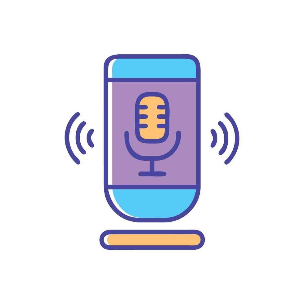 Digital Voice Assistant Icon for Convenience vector