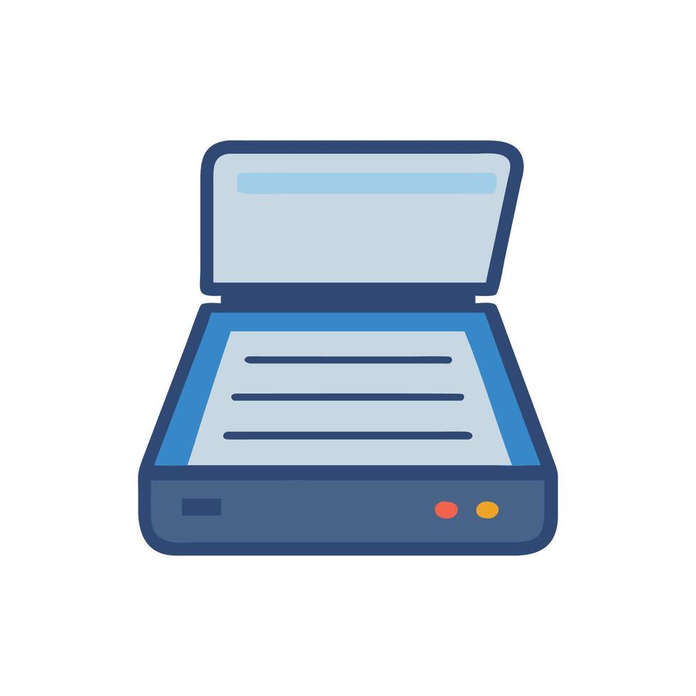 Digital Document Scanner Icon for Productivity vector