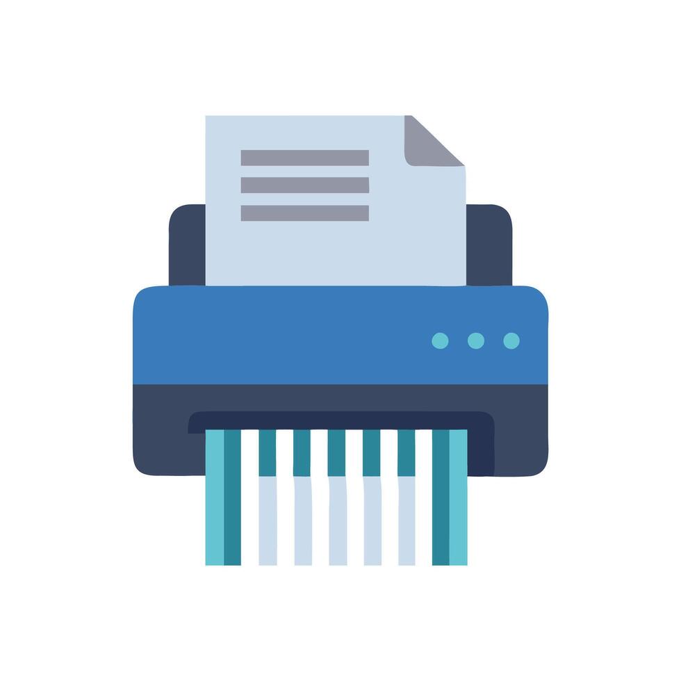 Versatile Electric Document Shredder Icon vector