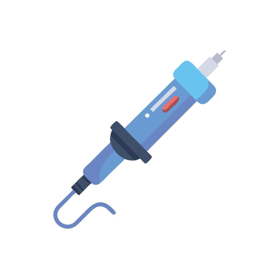 Electric Soldering Iron Icon for DIY Projects vector
