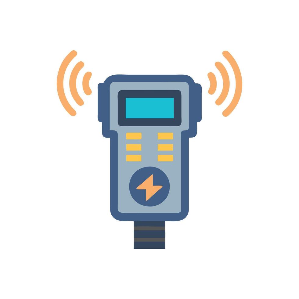 Stylish Electric Vehicle Detector vector