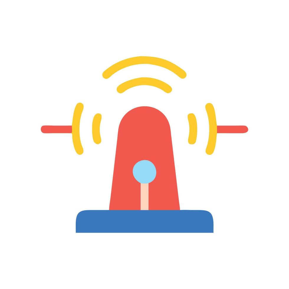 Emergency Beacon Safety Alert Icon vector