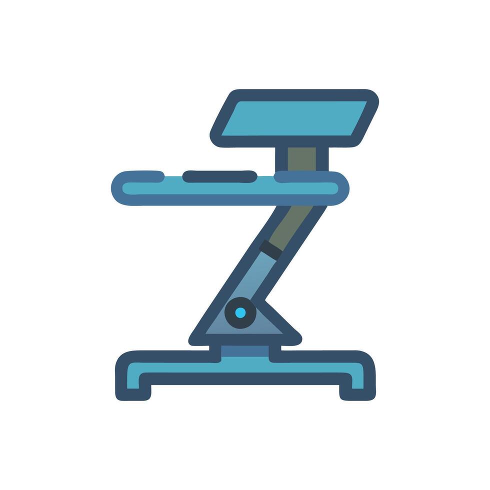Adjustable Ergonomic Laptop Stand Design vector