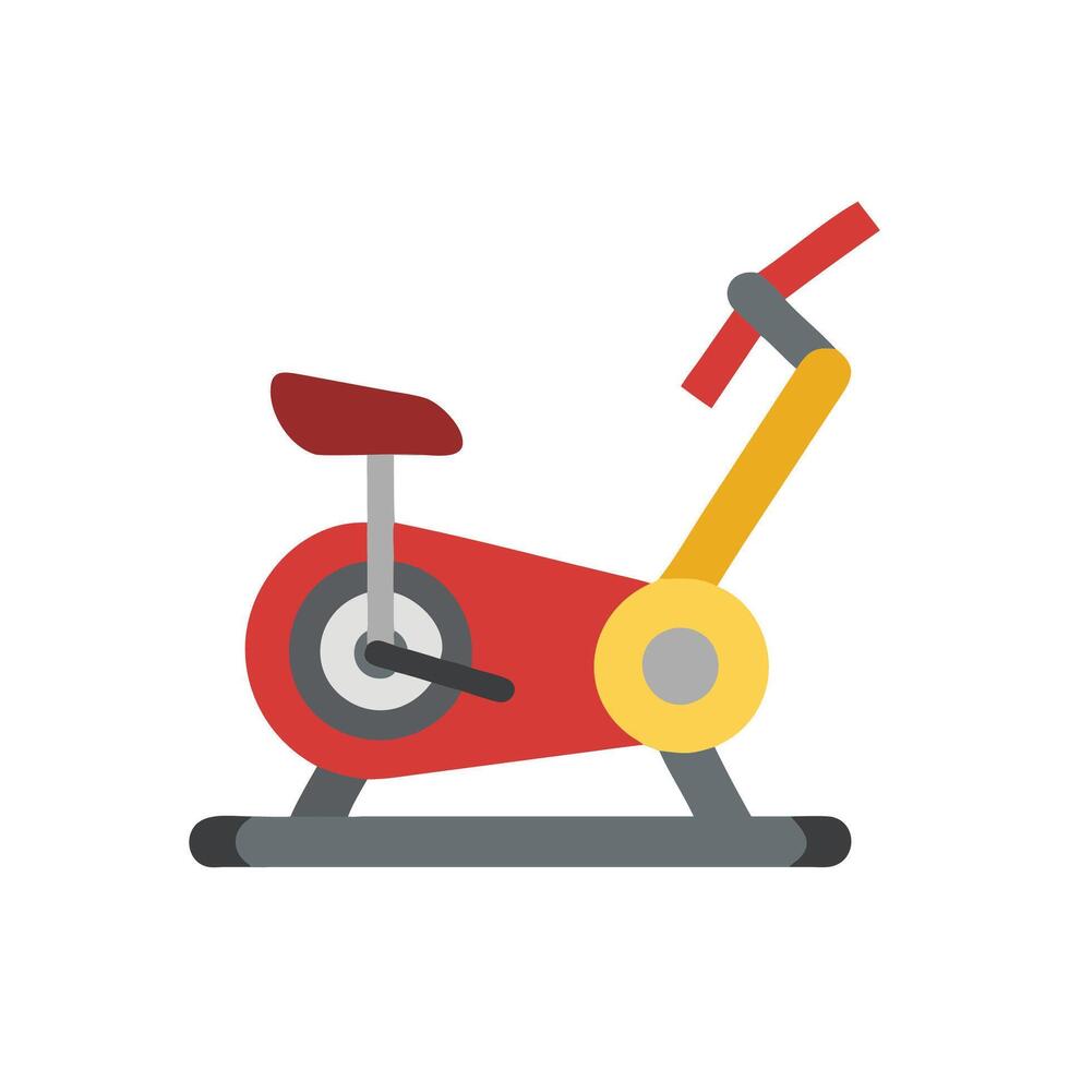 Fitness Exercise Bike Icon Design vector