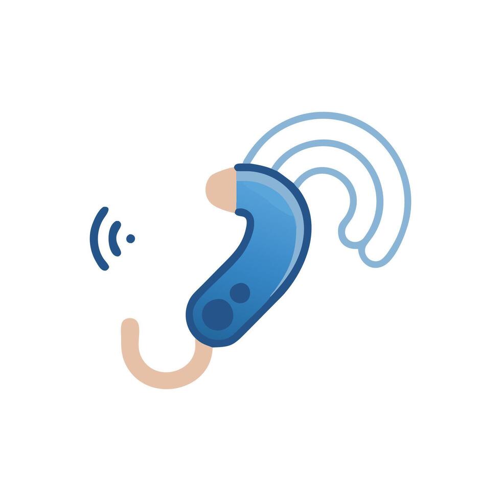 Hearing Aid Assistive Device Icon vector