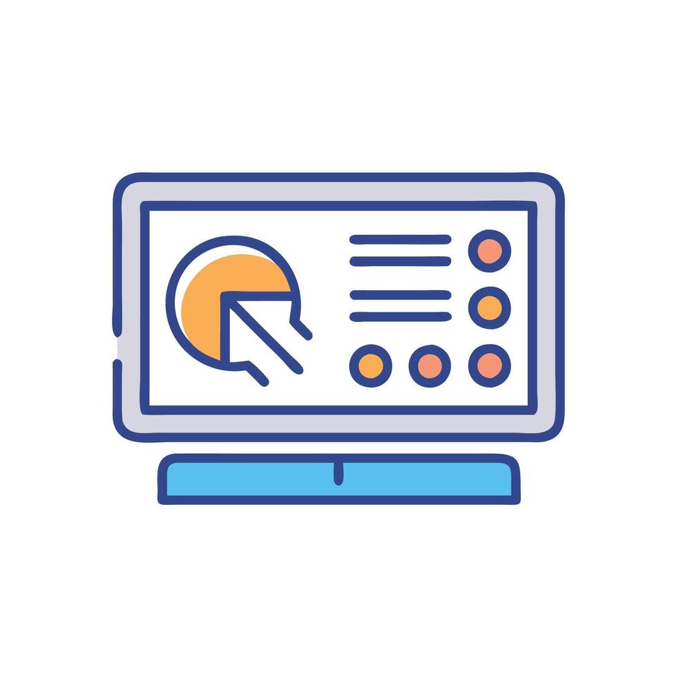 Interactive Display Technology Icon vector