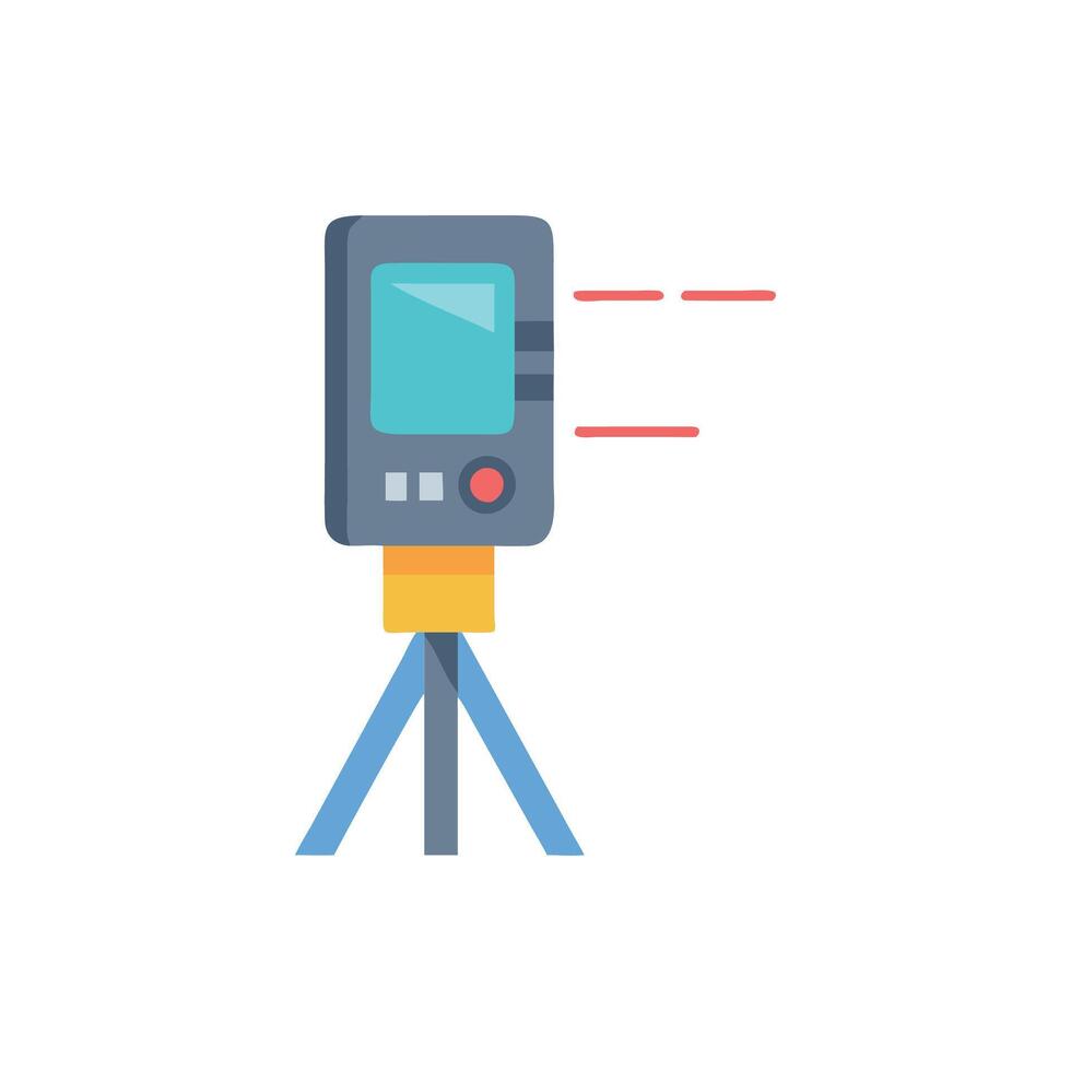 Laser Measurement Tool Precision Icon vector
