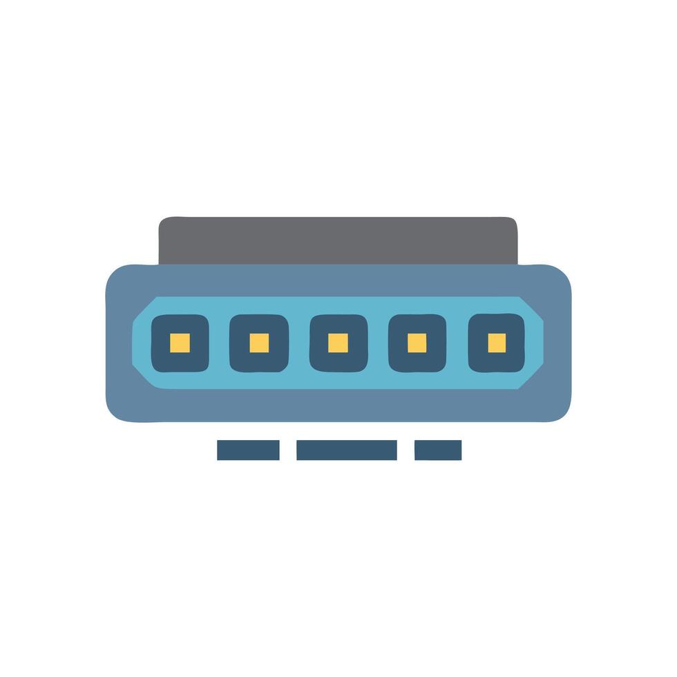 Multiport Adapter Connectivity Icon vector