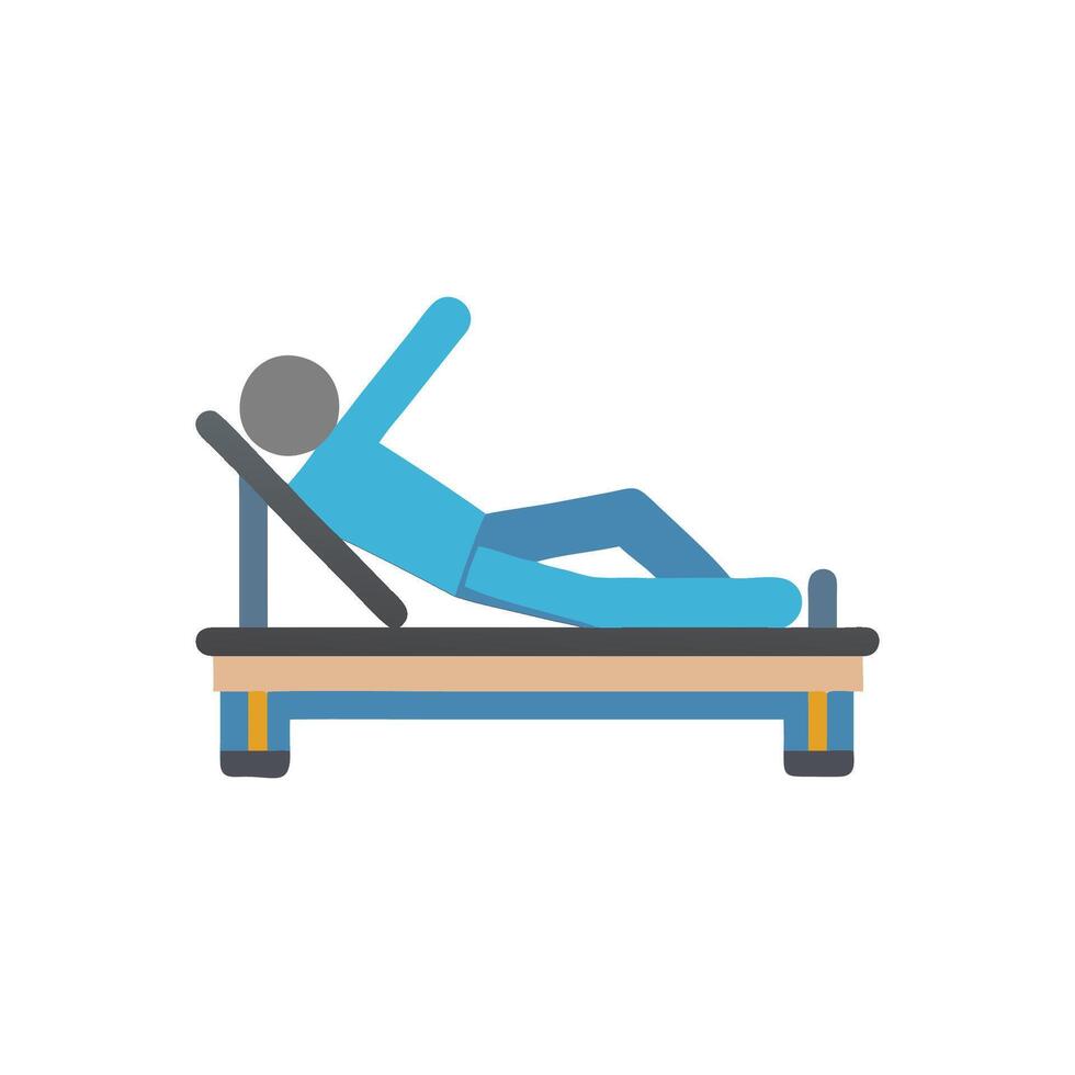Reformer Pilates Equipment Icon Design vector