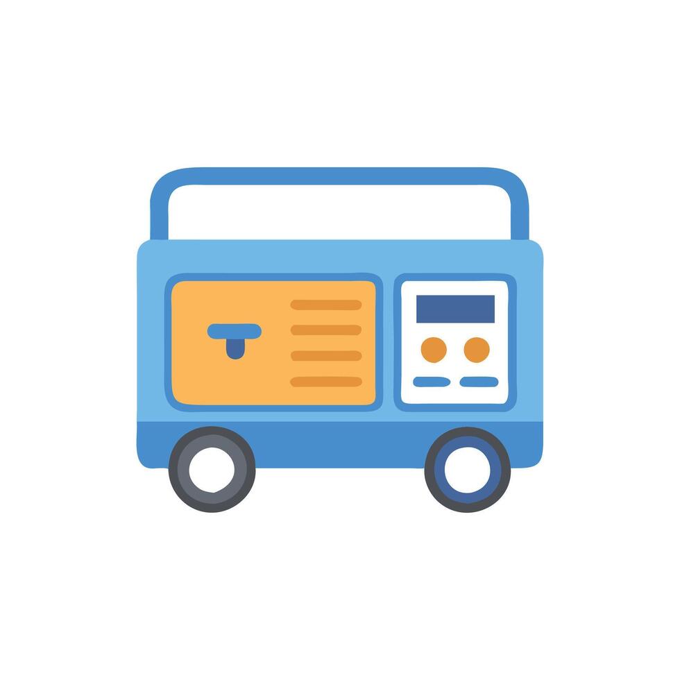 Generator Portable Power Supply Icon vector