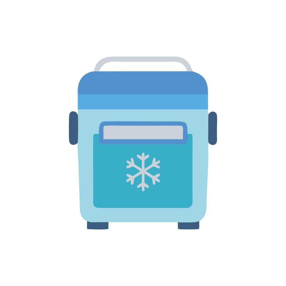 Portable Mini Fridge Device Icon vector