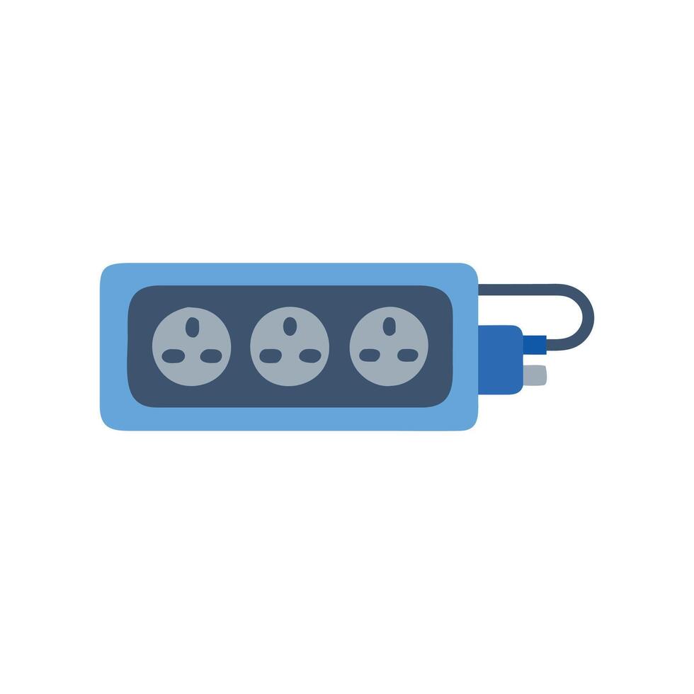 Power Strip Outlet Device Icon vector