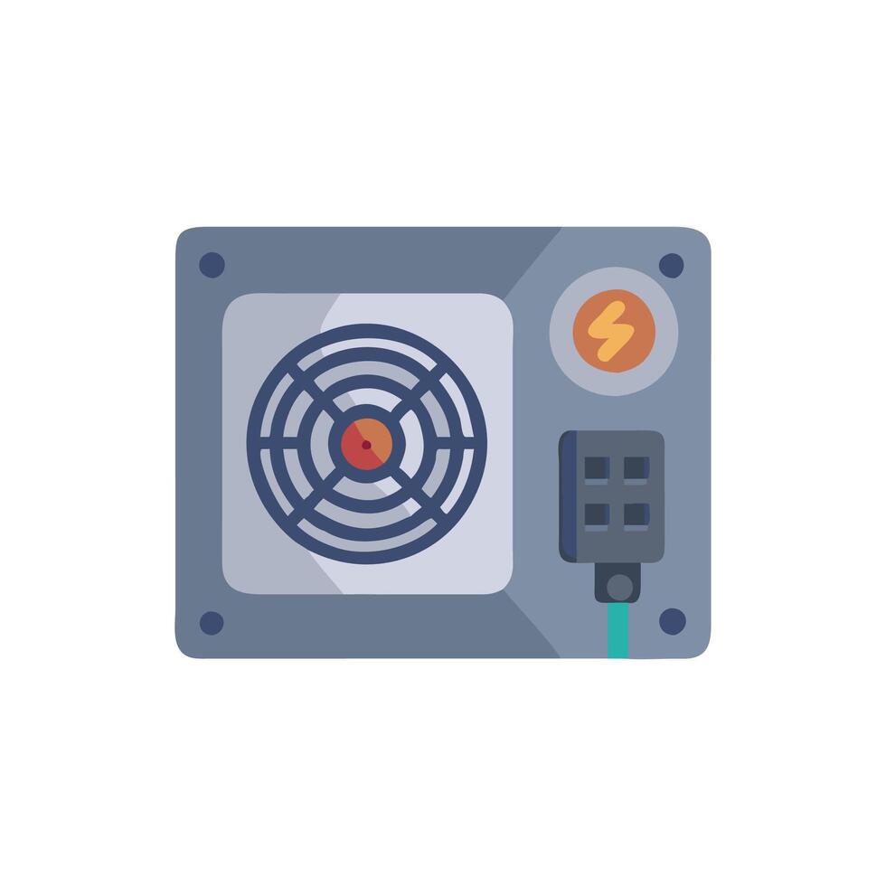Electrical Power Supply Unit Icon vector