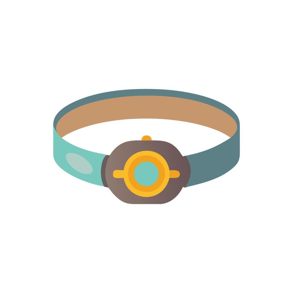 Headlamp Rechargeable Lighting Icon vector