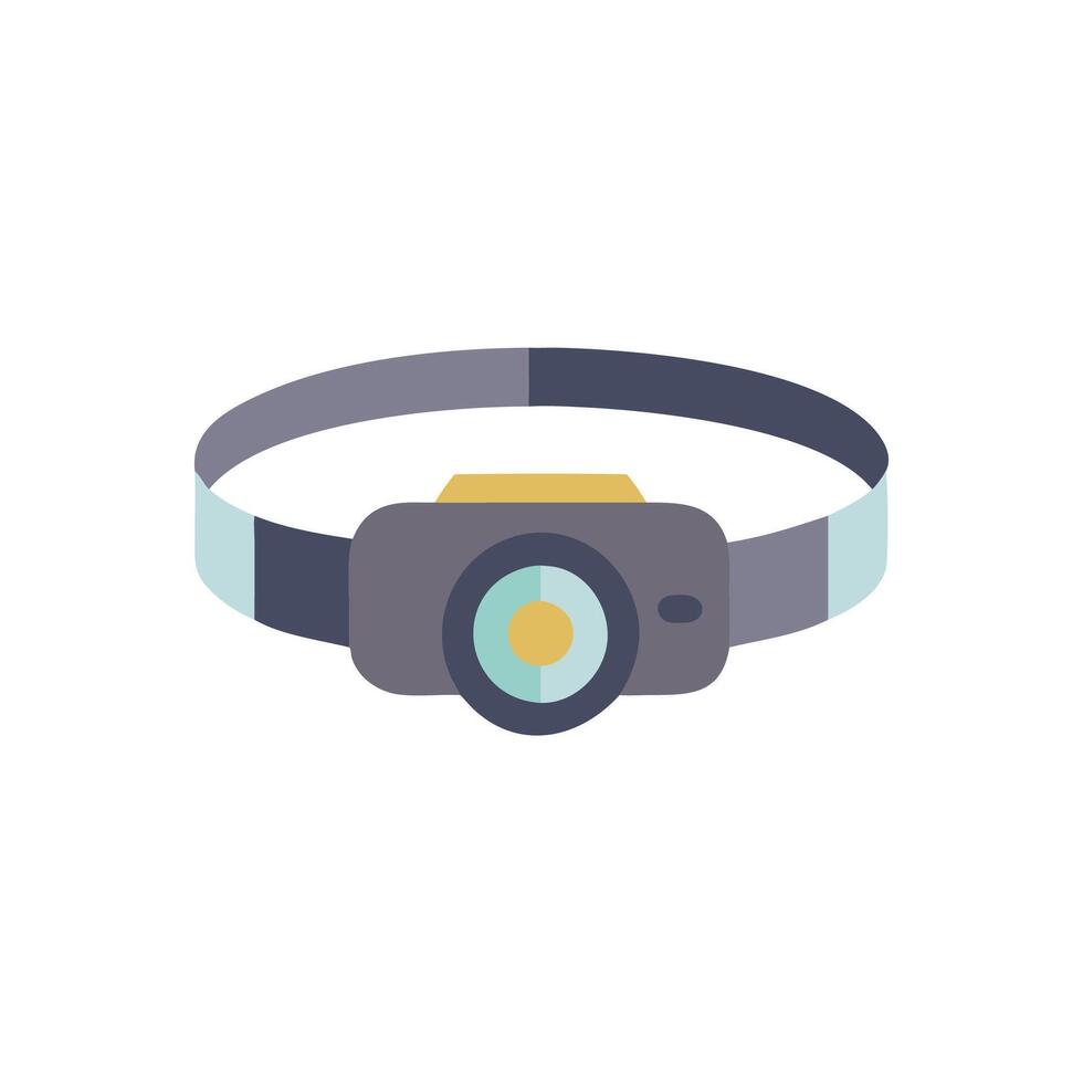 Rechargeable Headlamp Device Icon vector