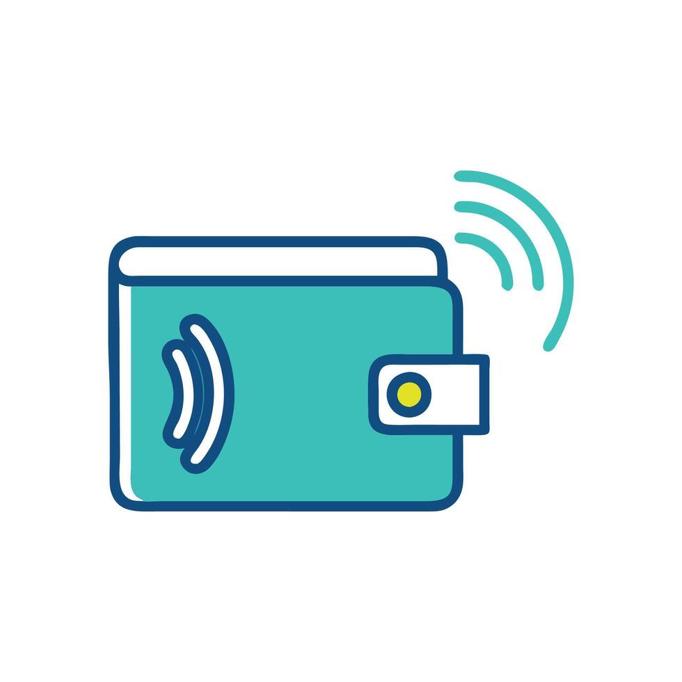 RFID Wallet Protection Icon Design vector