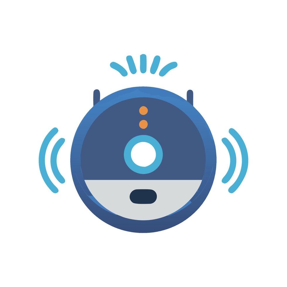 Robot Vacuum Cleaner Icon vector