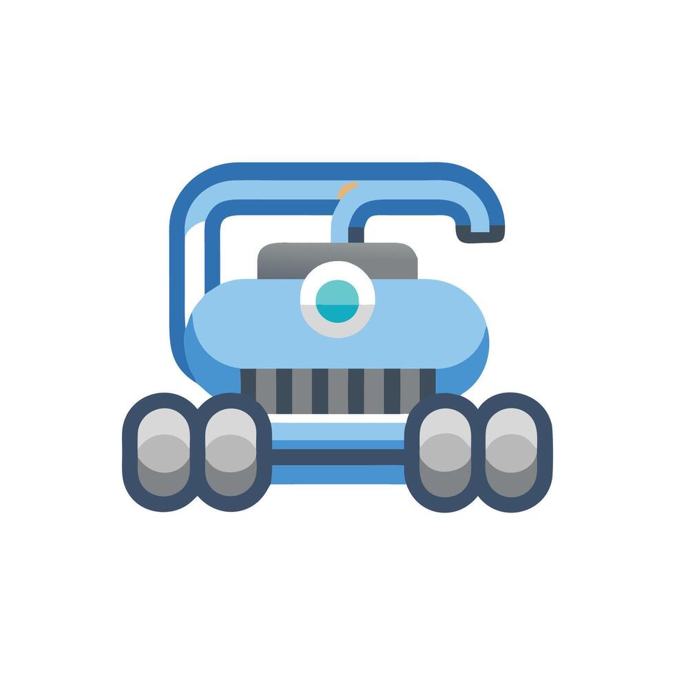 Pool Cleaning Robot Icon vector