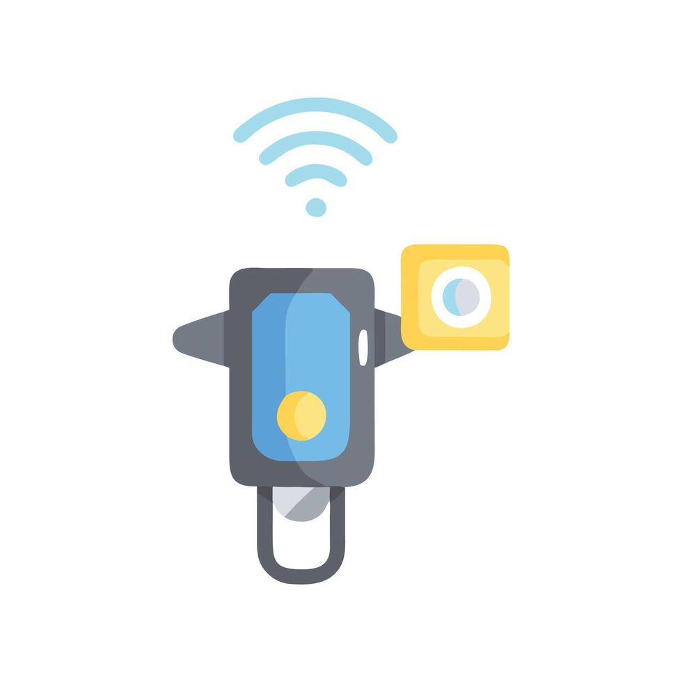 Bicycle Light Smart Icon vector