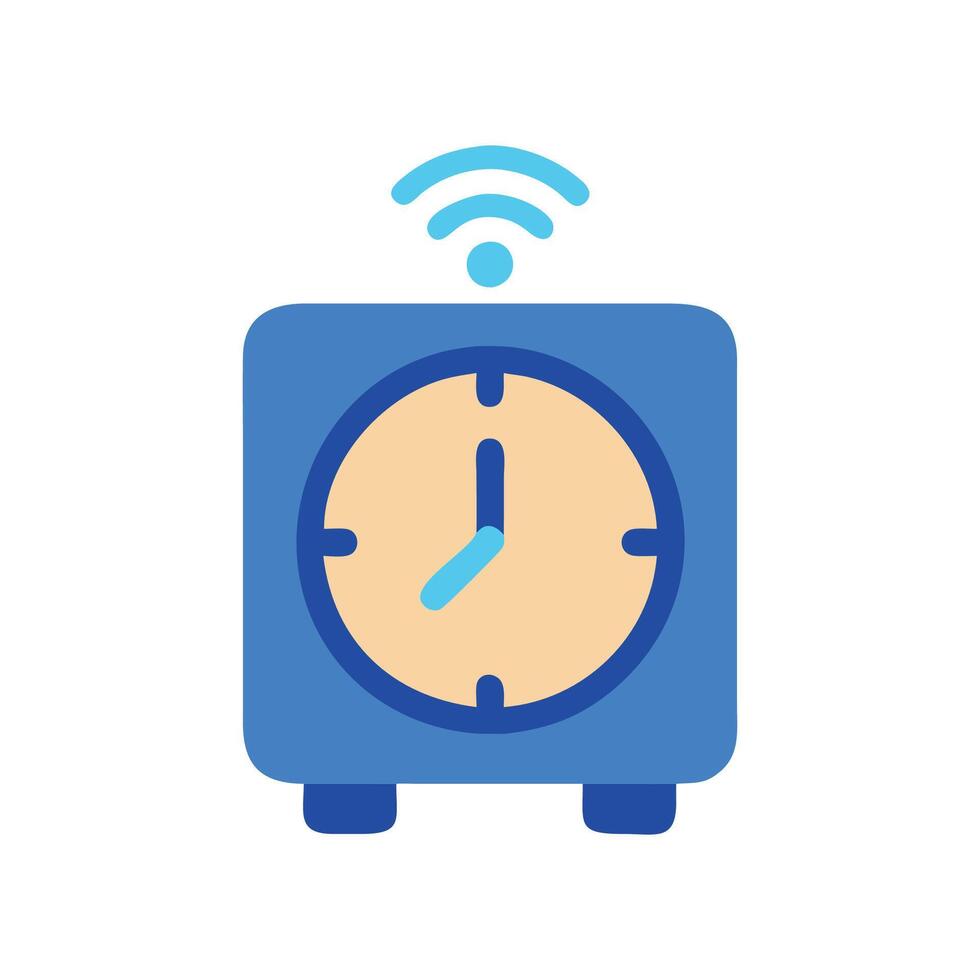 Smart Clock Time Management Icon vector