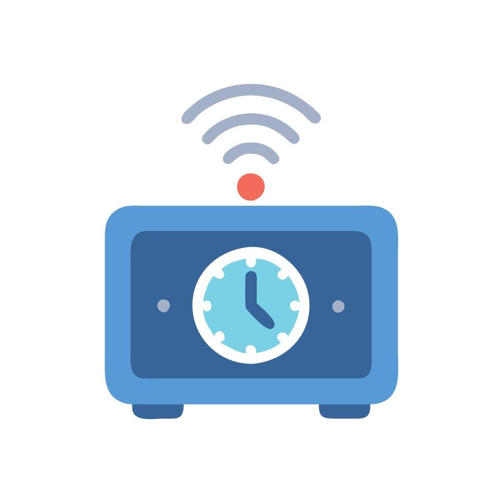 Smart Clock Display Icon vector