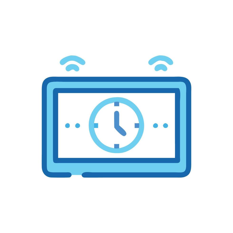 Smart Time Clock Icon Design vector