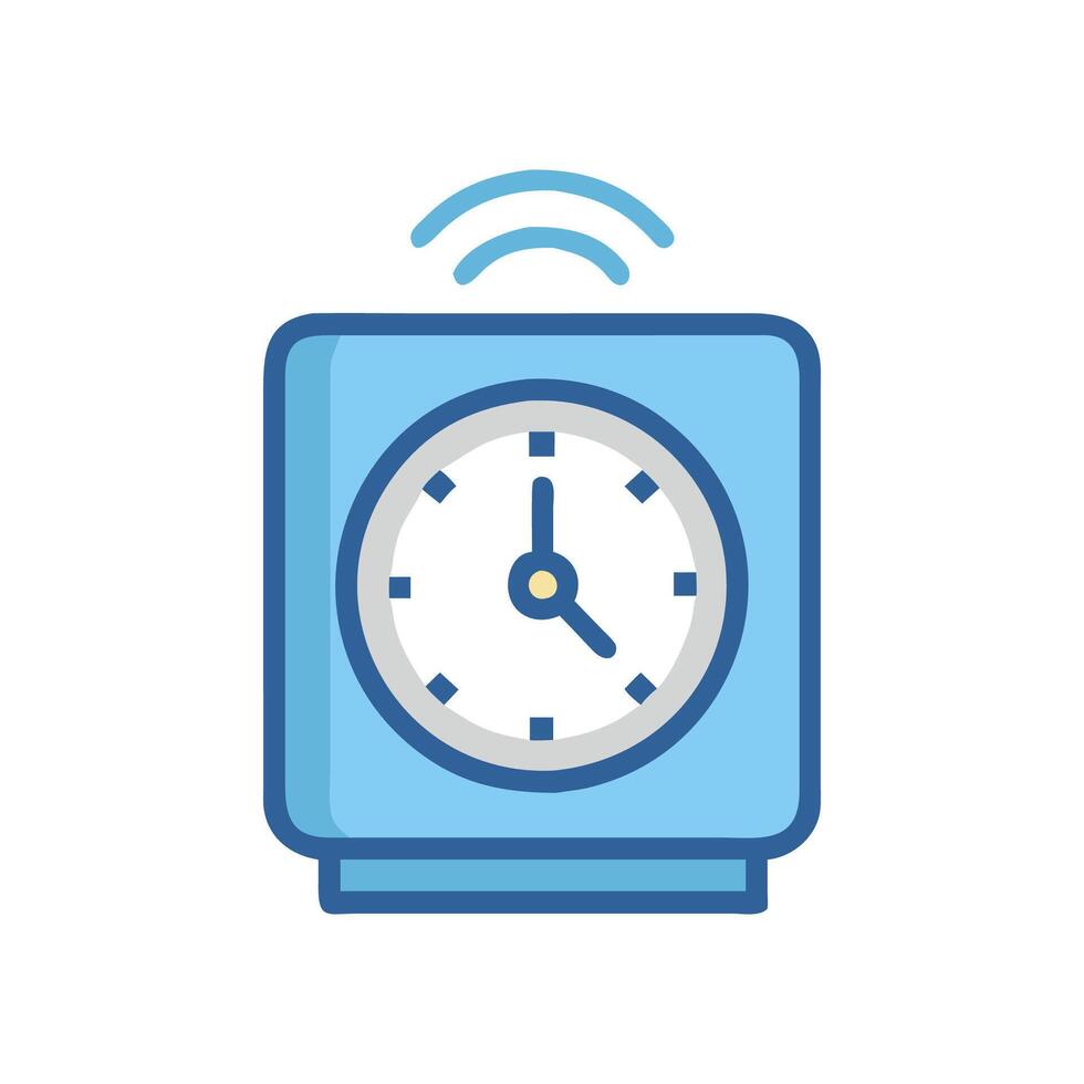 Smart Clock Device Icon vector