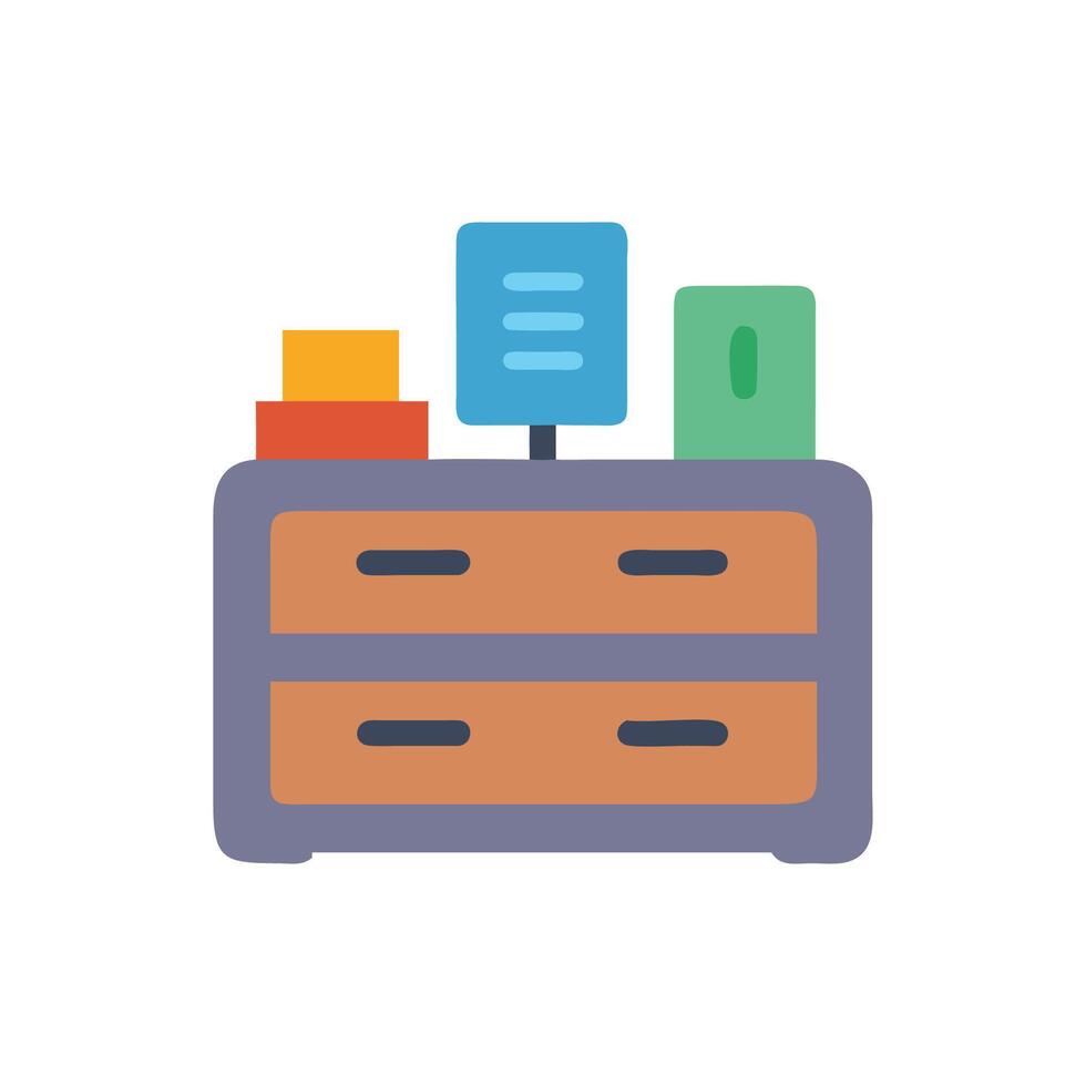 Smart Desk Organizer Icon Design vector