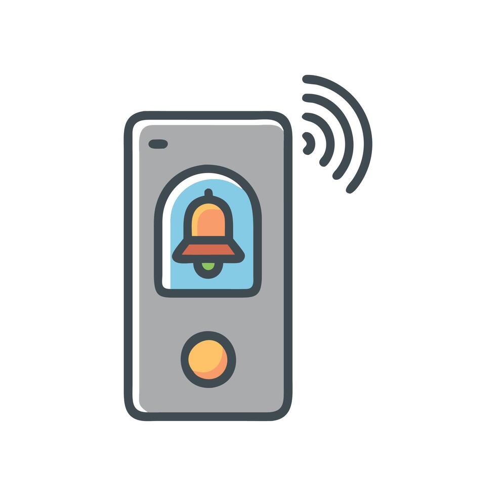 Smart Doorbell Icon Design vector
