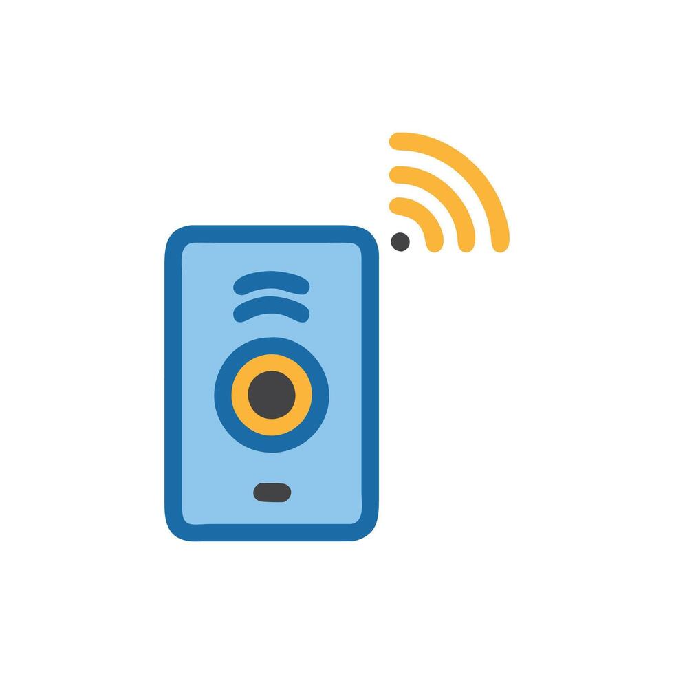 Doorbell Smart Security Icon vector