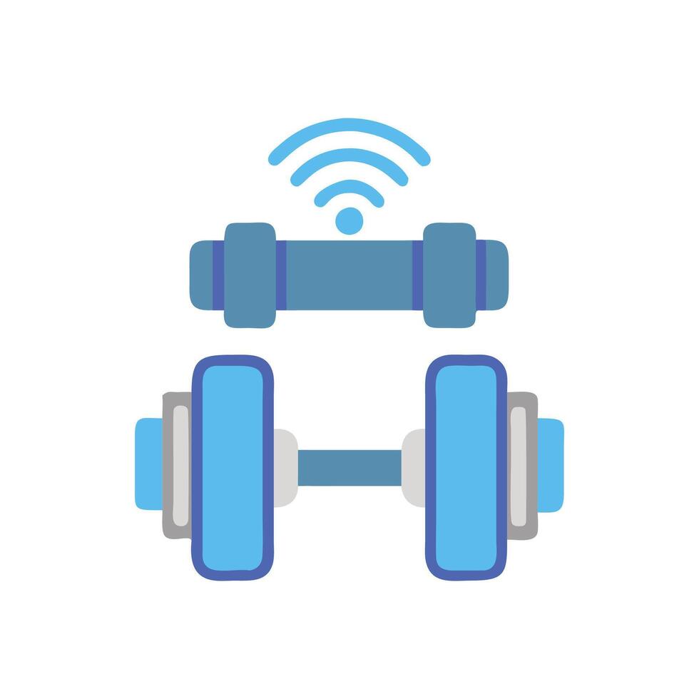 Smart Dumbbells Device Icon vector