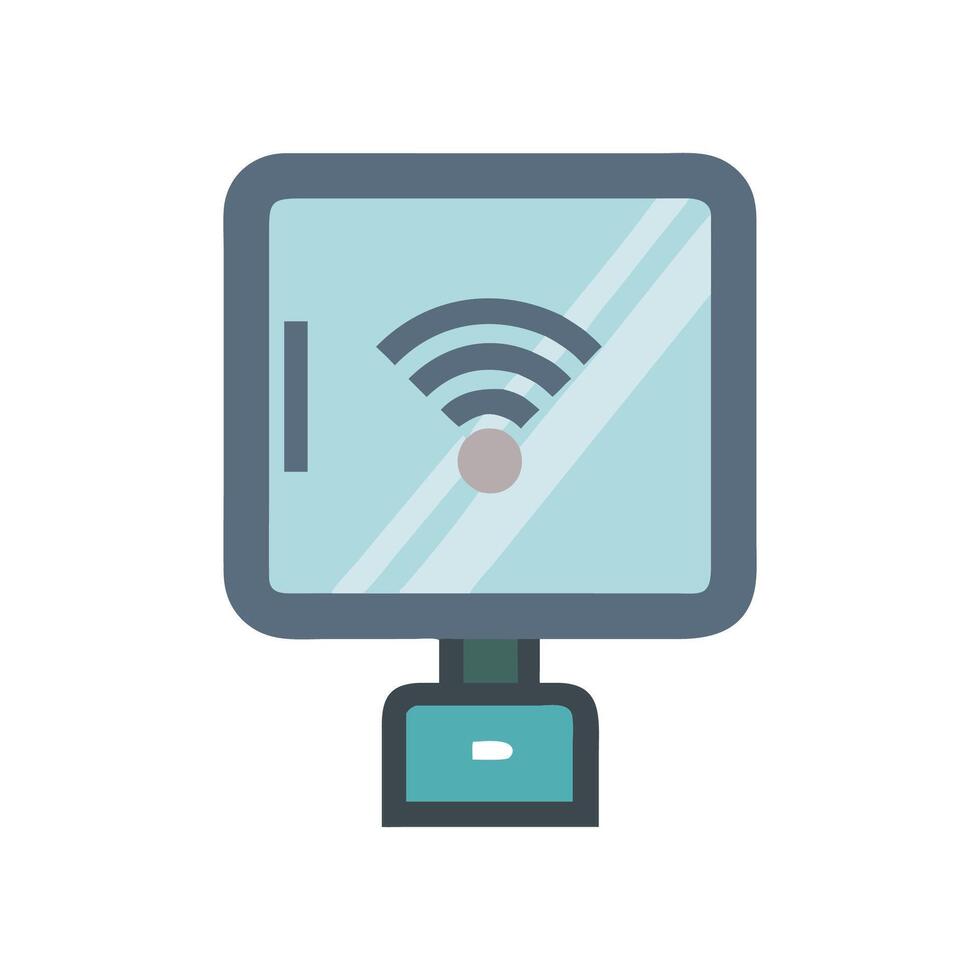 Fitness Mirror Smart Icon vector