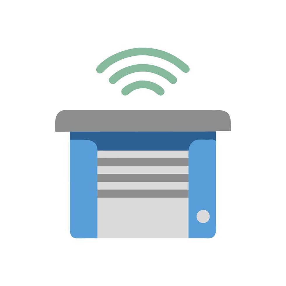 Garage Opener Smart Device Icon Design vector