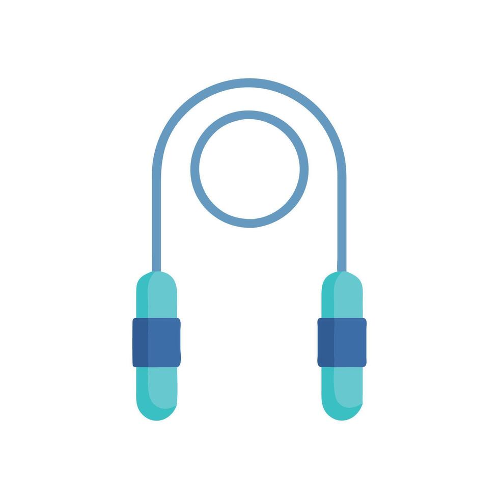 Smart Jump Rope Fitness Icon vector
