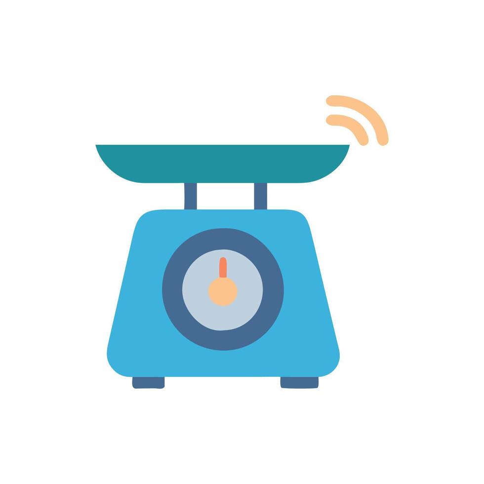 Smart Kitchen Scale Device Icon Design vector