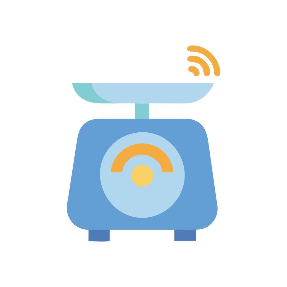 Kitchen Scale Smart Icon vector